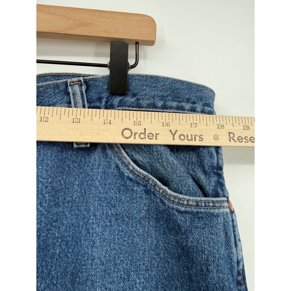 Wrangler Jeans Mens 36x30 Blue Denim 13MWZGK Cowboy Cut Original Fit Straight - Picture 5 of 9